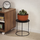 Cachepot Baixo em Plástico 14x24cm Terracota Raiz