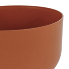 Cachepot Baixo em Plástico 14x24cm Terracota Raiz