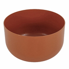 Cachepot Baixo em Plástico 14x24cm Terracota Raiz