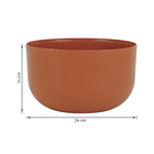 Cachepot Baixo em Plástico 14x24cm Terracota Raiz