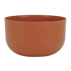 Cachepot Baixo em Plástico 14x24cm Terracota Raiz