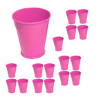 Cachepot Balde Ferro Decorativo Mesa Festa Pequeno 24 Unid