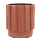 Cachepot Blades 21x19cm Terra Matte Ideias Artes