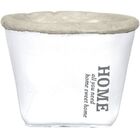 Cachepot Branco Em Cimento