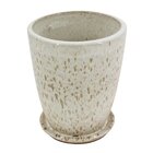 Cachepot Cerâmica 21x26cm Branco Livia Ts