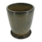 Cachepot Cerâmica 21x26cm Preto Marmore Livia Ts