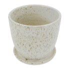 Cachepot Cerâmica 22x20cm Branco Rico Ts