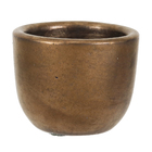 Cachepot Cerâmica Americano 0 10x13,5x9 Ouro Velho Bella Art