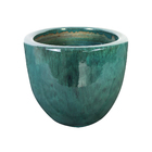 Cachepot Cerâmica Americano Verde 10x13cm Bella Art