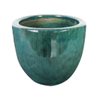 Cachepot Cerâmica Americano Verde 16x19cm Bella Art