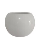 Cachepot Cerâmica Bola Branco 11x11x11cm Arts Cris