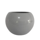 Cachepot Cerâmica Bola Cinza 15x18x18cm Arts Cris