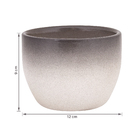 Cachepot Cerâmica Cumbuca Marfim 9x12cm Arts Cris