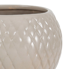Cachepot Cerâmica Esmaltada Ped. Esculpida14,3x19,3cm