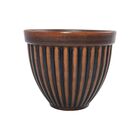 Cachepot Cerâmica Romano Alto Tabaco 17x20cm Boa Nova