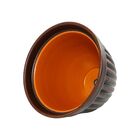 Cachepot Cerâmica Romano Alto Tabaco 17x20cm Boa Nova