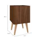 Cachepot Chante Marrom 30x30 Cm