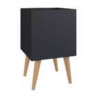 Cachepot Chante Preto 30x30 Cm