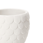 Cachepot Cimento Ariel Branco 13x15,5cm Mart