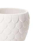 Cachepot Cimento Ariel Branco 15x18cm Mart