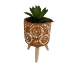 Cachepot Cimento Terracota Mênfis