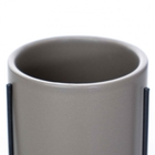 Cachepot Cinza Com Suporte Em Metal G 15x8 Cm M02 - D'rossi