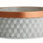 Cachepot Cinza Em Cimento G 09898 Mart