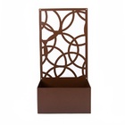 Cachepot Círculos Irregulares Aço Galvanizado - Preto