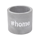 Cachepot Concreto Sweet Home Cinza 7,7x7,7x6,8cm