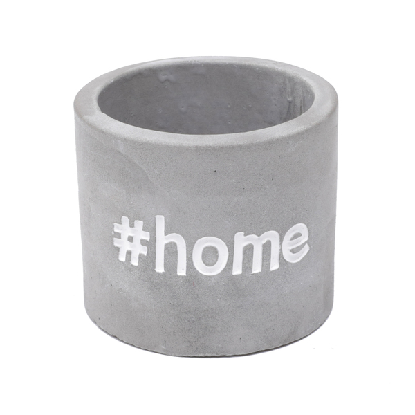 Cachepot Concreto Sweet Home Cinza 7,7x7,7x6,8cm