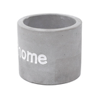 Cachepot Concreto Sweet Home Cinza 7,7x7,7x6,8cm