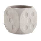 Cachepot Dado Em Cimento 12820 Mart