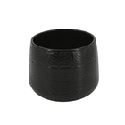 Cachepot de Cerâmica Bretagne Preto Fosco 19x19x15cm Ts Brasil