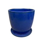 Cachepot de Cerâmica Rico Azul 22x22x20cm Ts Brasil