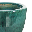 Cachepot de Cerâmica Verde 13x18x13cm Bella Art Vetrificados