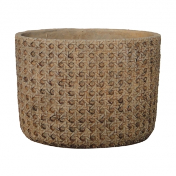 Cachepot De Cimento 21 5cm X 14cm X 15 5cm