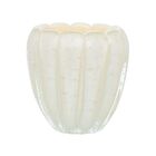 Cachepot De Decoração Em Murano Marfim Nino P