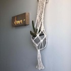 Cachepot De Parede Em Macramê Heart Bege - Urban