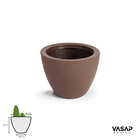 Cachepot de Plástico Cone baixo Marrom 22x28x28cm Vasap