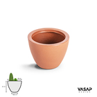 Cachepot de Plástico Cone baixo Marrom 22x28x28cm Vasap