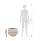 Cachepot de Plástico Cosmos Branco 40x55x55cm Vasap