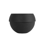 Cachepot de Plástico Cosmos Preto 24x34x34cm Vasap