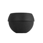 Cachepot de Plástico Cosmos Preto 24x34x34cm Vasap