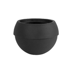 Cachepot de Plástico Cosmos Preto 24x34x34cm Vasap