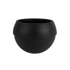 Cachepot de Plástico Cosmos Preto 30x41x41cm Vasap