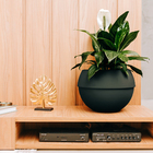 Cachepot de Plástico Cosmos Preto 30x41x41cm Vasap