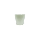 Cachepot de Vidro Nico Branco 14x14x13cm Ts Brasil