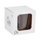 Cachepot de Vidro Nico Transparente 17x17x16cm Ts Brasil