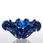 Cachepot Decoração Cristal Murano Azul Safira Sweet P