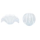 Cachepot Decoração Cristal Murano Siena Branco